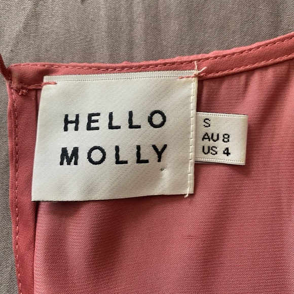 Hello Molly Talk Fast Midi Dress Blush - Picture 5 of 7